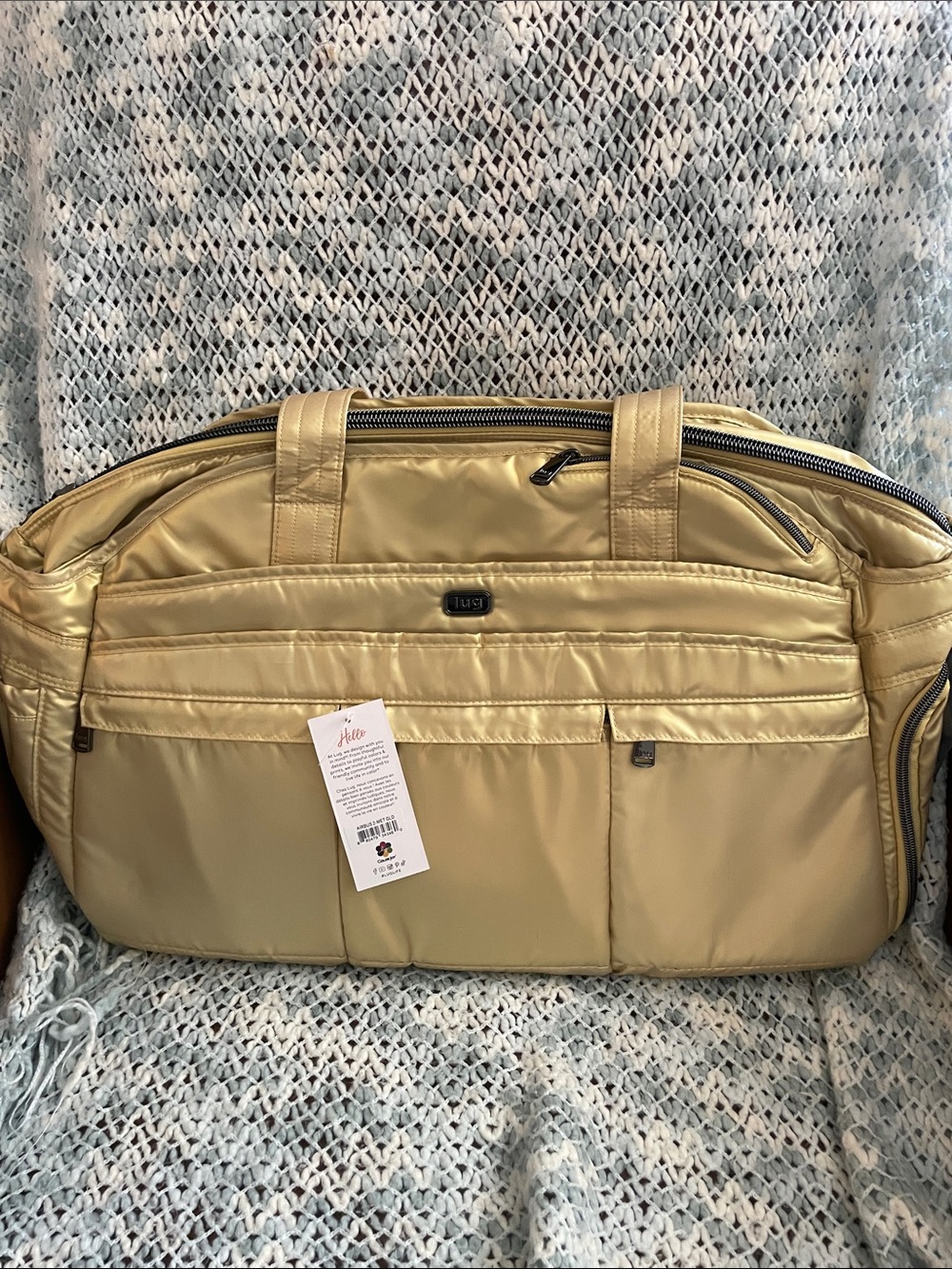 NWT- Lug Airbus 2 Metallic Gold